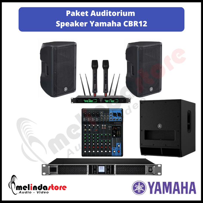 Paket Auditorium Speaker Pasif Yamaha CBR12 - 2 Speaker 1 Subwoofer